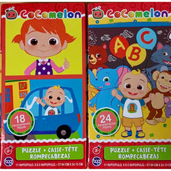 CoComelon Set of 2 Kid Puzzles 18 & 24 Piece Jigsaw Puzzles Sure Lox