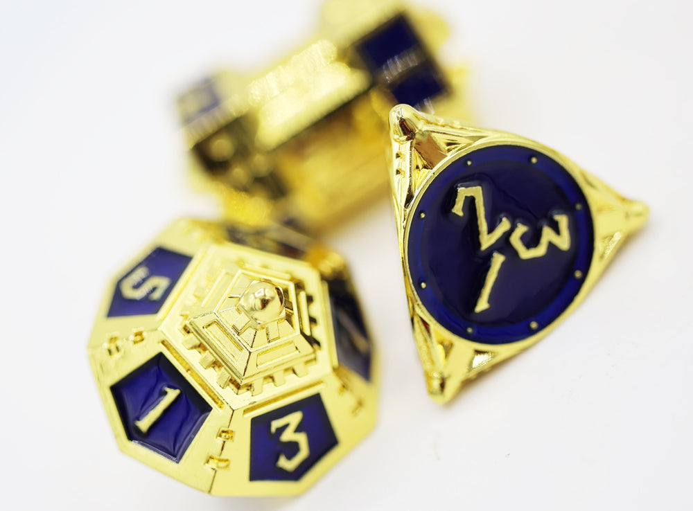 Dice 51: Cobalt Cosmos - Metal RPG Dice Set (ONLINE ORDER ONLY)