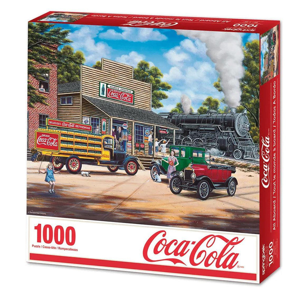 Coca-Cola All Aboard 1000 Piece Jigsaw Puzzle Springbok (ONLINE ORDER ONLY)