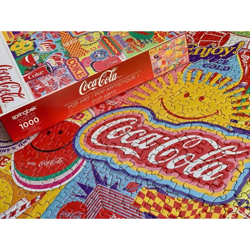 Coca-Cola Pop Art 1000 Piece Jigsaw Puzzle Springbok (ONLINE ORDER ONLY)