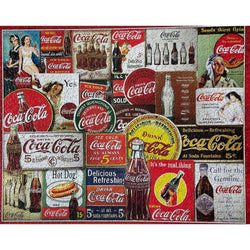 Coca-Cola Tin Signs 1000 Piece Jigsaw Puzzle in Tin Springbok (ONLINE ORDER ONLY)