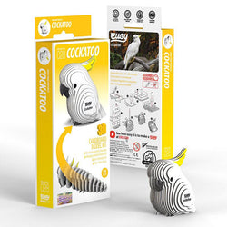 Cockatoo 3D Cardboard Model Kit Eugy (ONLINE ORDER ONLY)