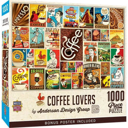 Coffee Lovers by Anderson Design 1000 Piece Jigsaw Puzzle MasterPieces