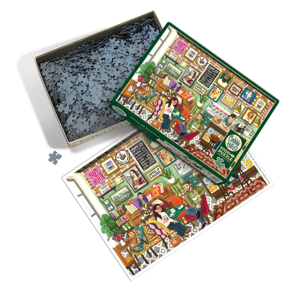 Coffee Please 1000 Piece Jigsaw Puzzle Cobble Hill (ONLINE ORDER ONLY)