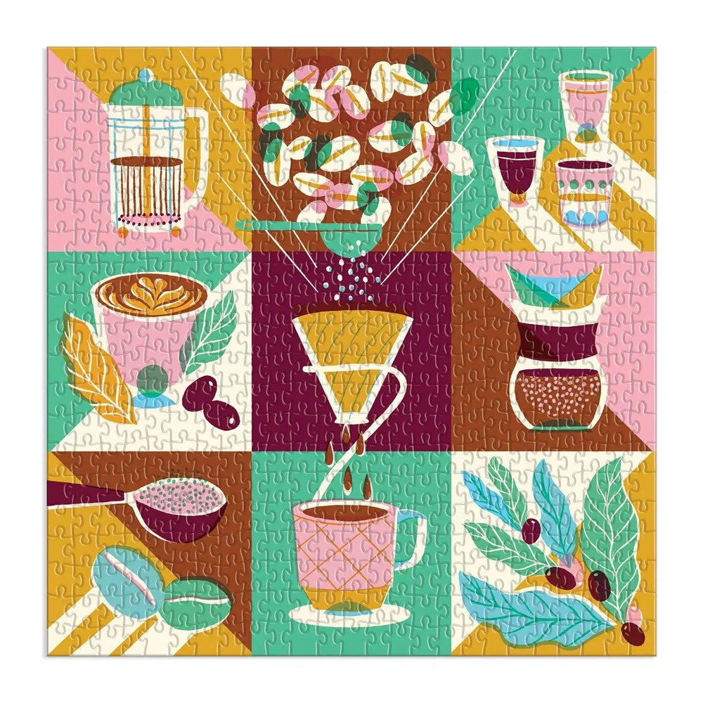 Coffeeology 500 Piece Jigsaw Puzzle Galison (ONLINE ORDER ONLY)
