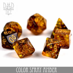 Color Spray Amber Dice Set (Online Order Only)