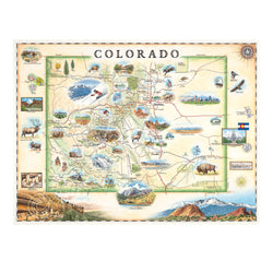 Colorado 1000 Piece Jigsaw Puzzle Xplorer Maps (ONLINE ORDER ONLY)