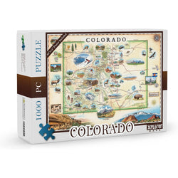 Colorado 1000 Piece Jigsaw Puzzle Xplorer Maps (ONLINE ORDER ONLY)