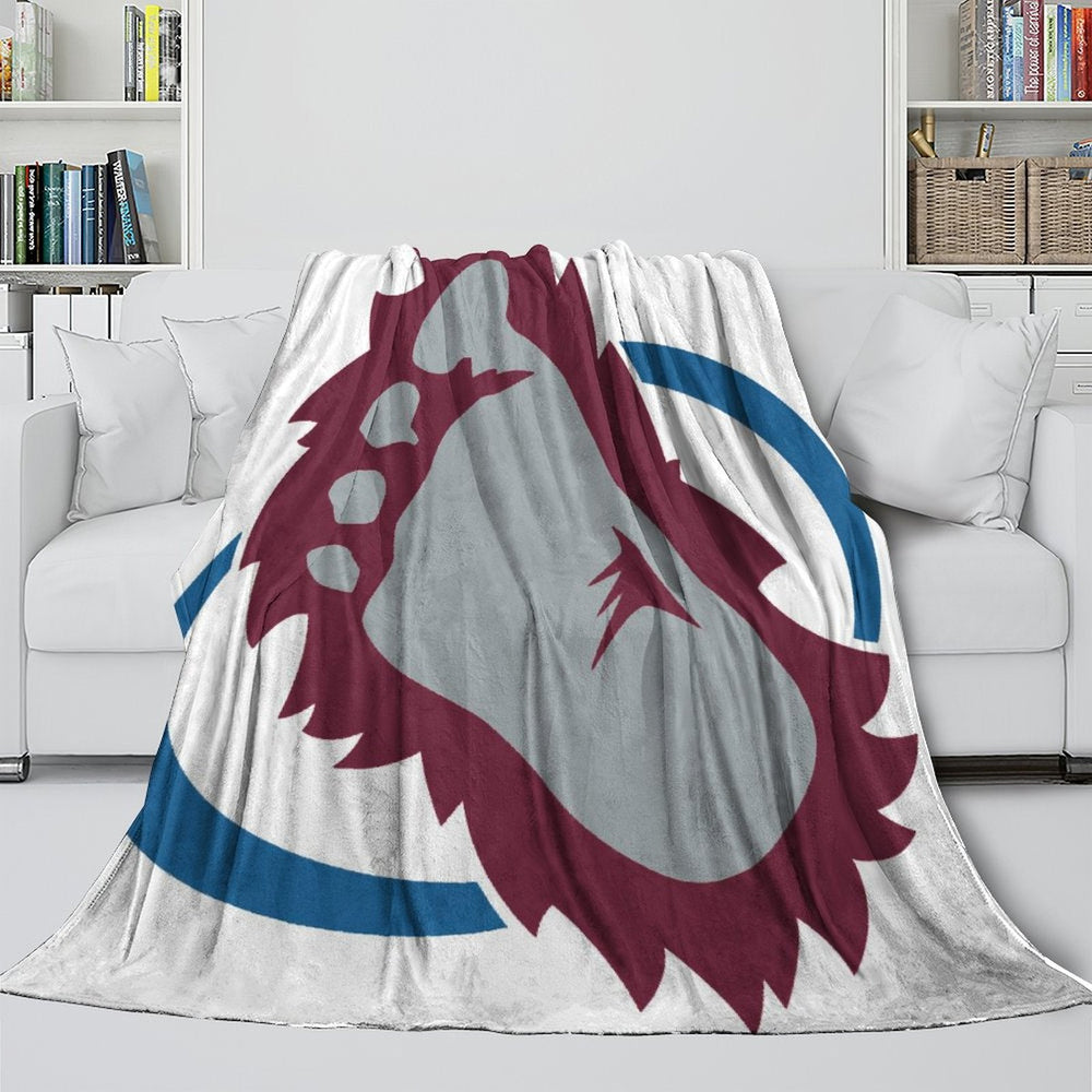 Colorado Avalanche Blanket Flannel Throw Kids Room Decoration (Online Order Only)