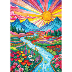 Colorful Highlands 1000 Piece Jigsaw Puzzle Enjoy