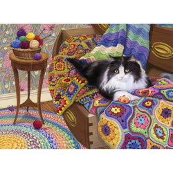 Comfy Cat 1000 Piece Jigsaw Puzzle Cobble Hill (ONLINE ORDER ONLY)
