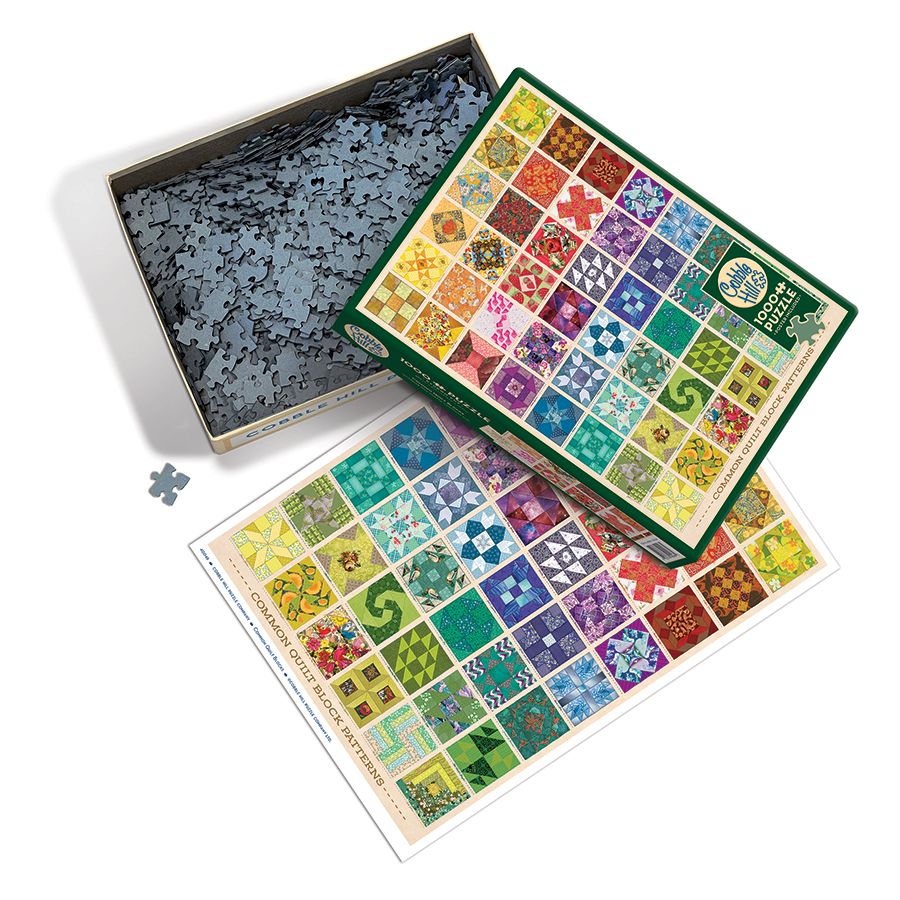 Common Quilt Blocks 1000 Piece Jigsaw Puzzle Cobble Hill (ONLINE ORDER ONLY)