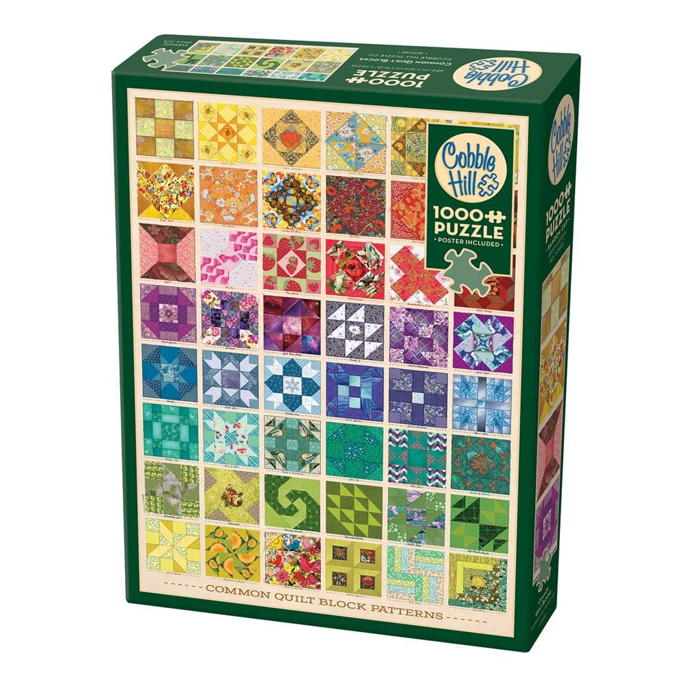 Common Quilt Blocks 1000 Piece Jigsaw Puzzle Cobble Hill (ONLINE ORDER ONLY)