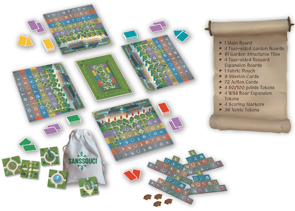 Sanssouci Board Game by Michael Keisling 2-4 Players (ONLINE ORDER ONLY)