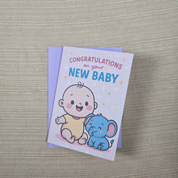 Congratulations On Your New Baby Card (ONLINE ORDER ONLY)