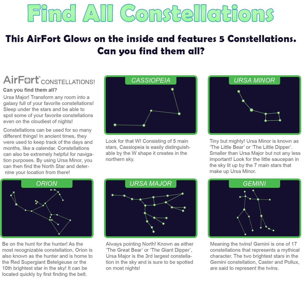 The Original AirFort - Constellation (Glow) (ONLINE ORDER ONLY)