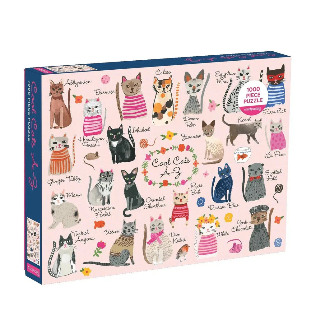 Cool Cats A-Z 1000 Piece Jigsaw Puzzle Mudpuppy (ONLINE ORDER ONLY)