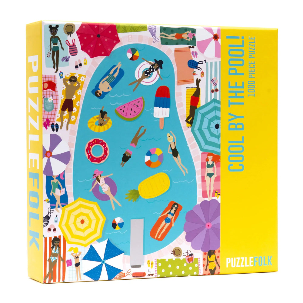 Cool by the Pool! 1000 Piece Jigsaw Puzzle PuzzleFolk (ONLINE ORDER ONLY)