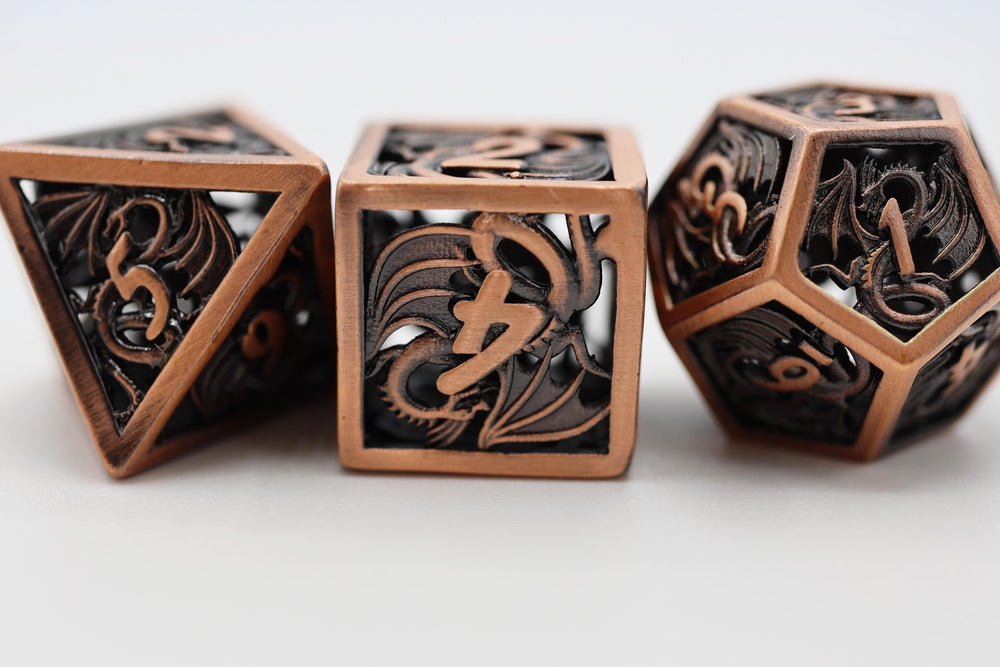Dragon Essence: Copper - Hollow Metal RPG Dice Set (ONLINE ORDER ONLY)