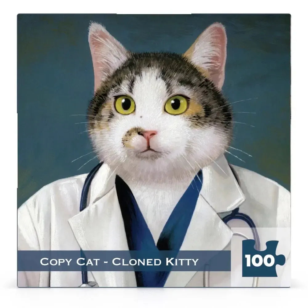 Copy Cat - Cloned Kitty 100 Piece Mini Jigsaw Puzzle NYPC (ONLINE ORDER ONLY)
