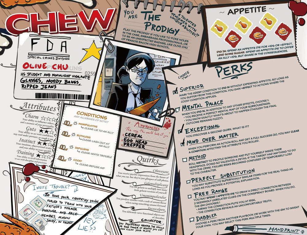 CHEW: Character Menus (RPG Supplement) (ONLINE ORDER ONLY)