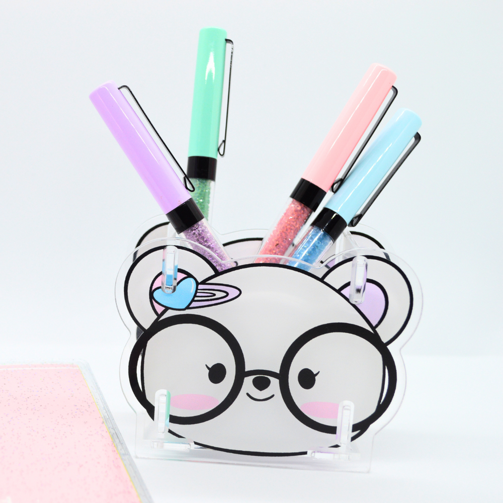 Emma Bear| Acrylic Pen Holder (ONLINE ORDER ONLY)