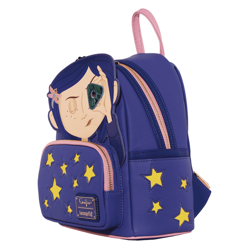 LOUNGEFLY Coraline Stars Cosplay Mini Backpack (ONLINE ORDER ONLY)