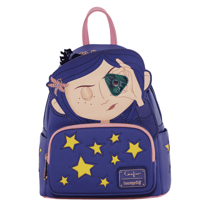 LOUNGEFLY Coraline Stars Cosplay Mini Backpack (ONLINE ORDER ONLY)