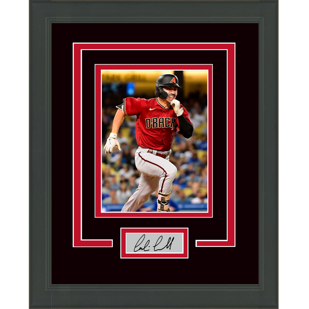Framed Corbin Carroll Facsimile Laser Engraved Signature Auto Arizona Diamondbacks 11x14 Baseball Photo (ONLINE ORDER ONLY)