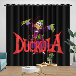 Count Duckula Curtains Pattern Blackout Window Drapes (ONLINE ORDER ONLY)