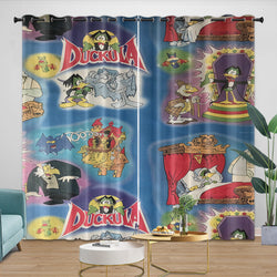 Count Duckula Curtains Pattern Blackout Window Drapes (ONLINE ORDER ONLY)