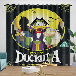 Count Duckula Curtains Pattern Blackout Window Drapes (ONLINE ORDER ONLY)
