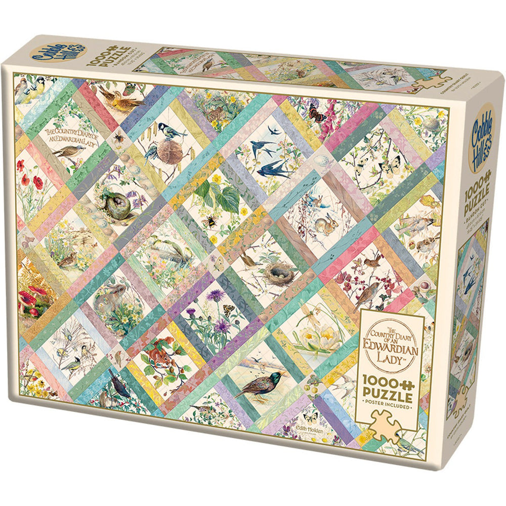 Country Diary Quilt 1000 Piece Jigsaw Puzzle Cobble Hill (ONLINE ORDER ONLY)