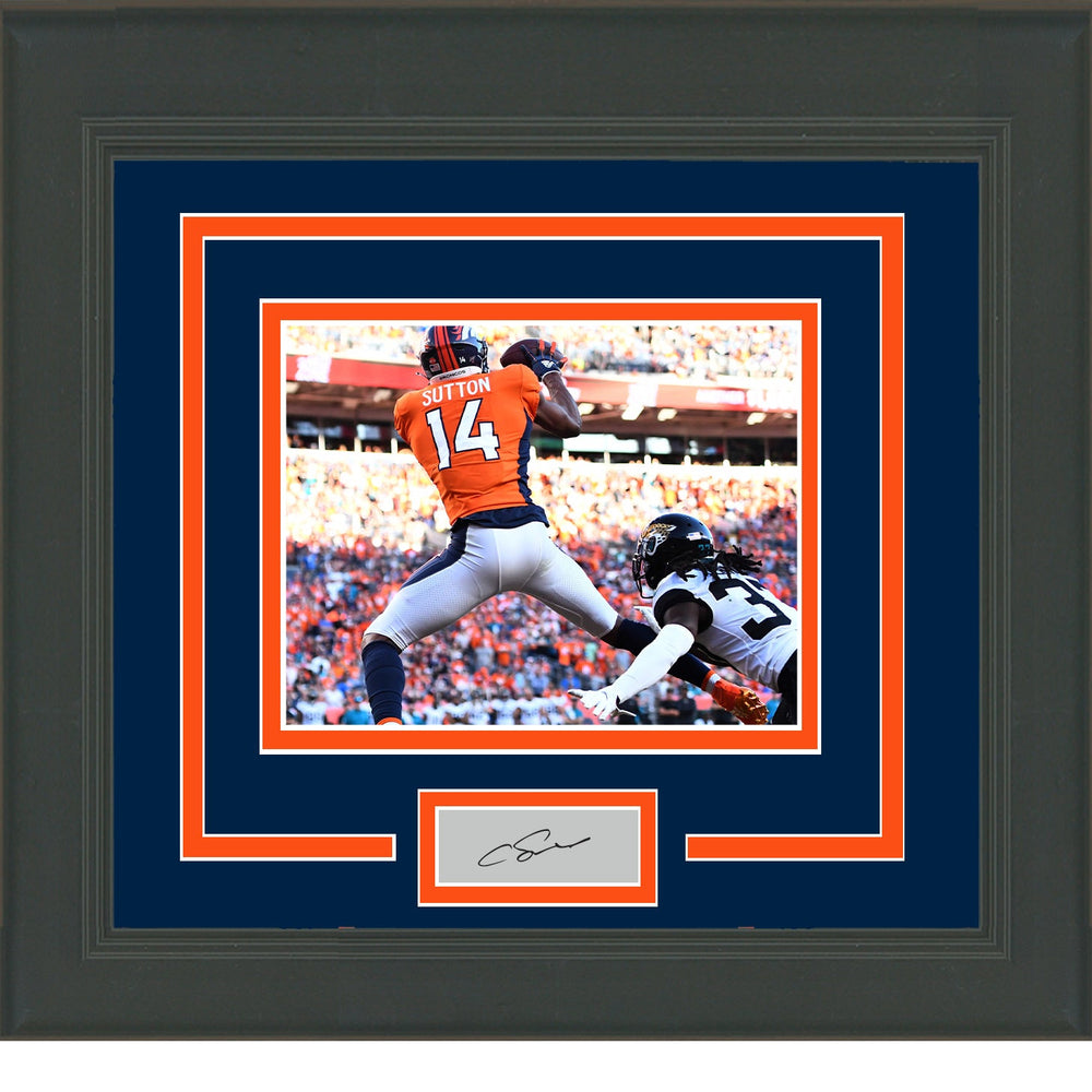 Framed Courtland Sutton Facsimile Laser Engraved Signature Auto Denver Broncos 11x14 Football Photo (ONLINE ORDER ONLY)