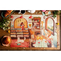 Cozy Cafe 1000 Piece Premium Jigsaw Puzzle Trevell (ONLINE ORDER ONLY)