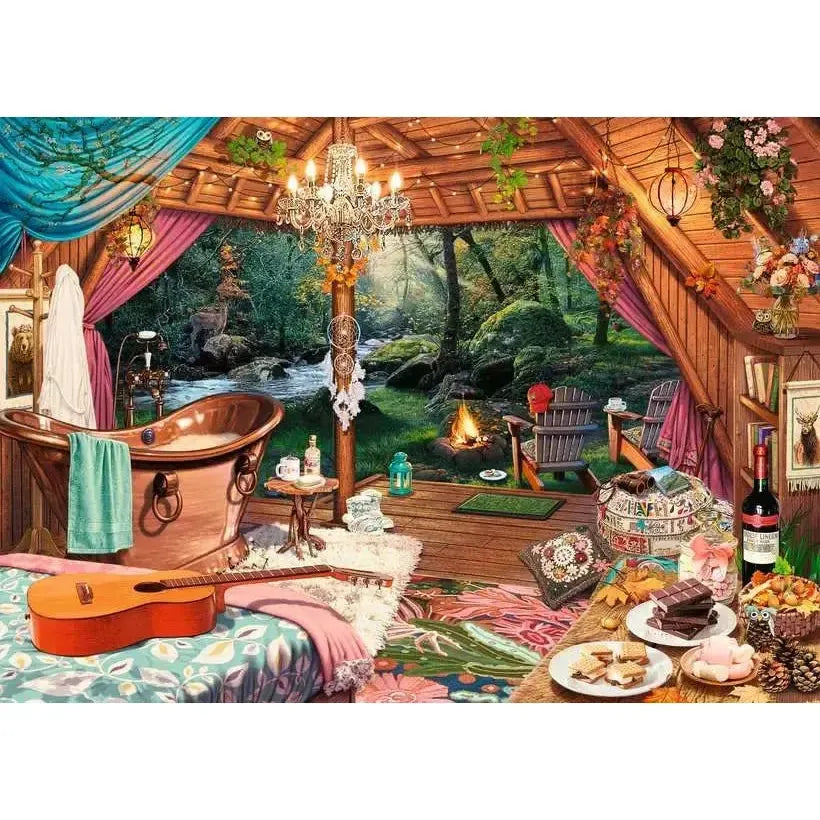 Cozy Glamping 500 Large Piece Jigsaw Puzzle Ravensburger