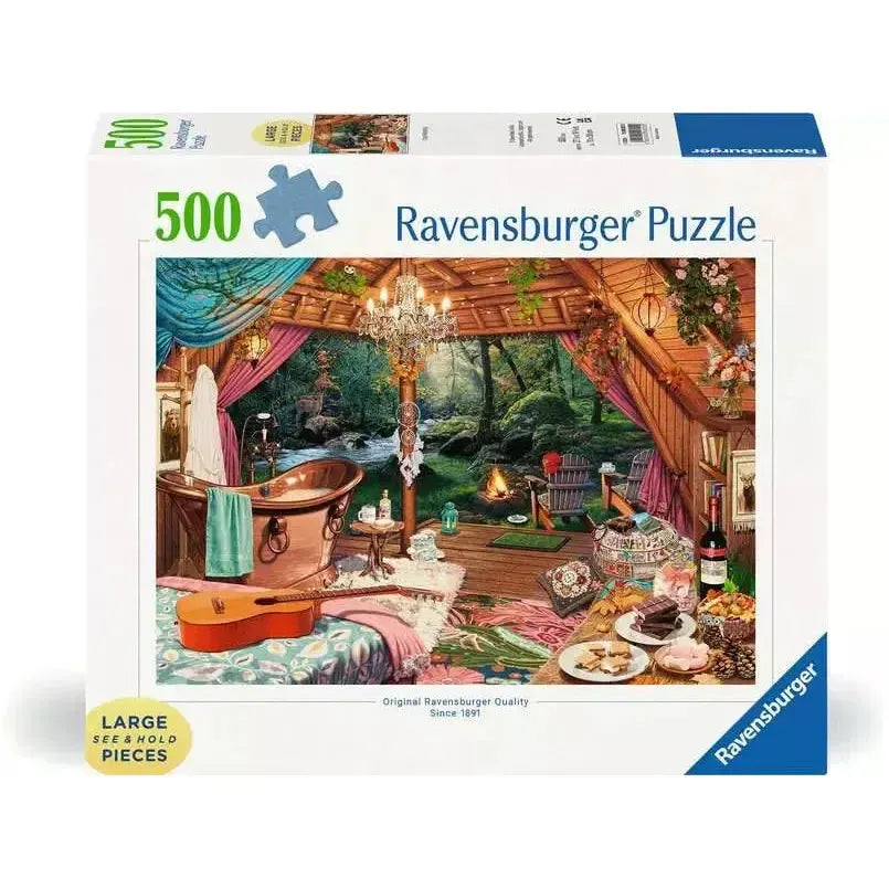 Cozy Glamping 500 Large Piece Jigsaw Puzzle Ravensburger