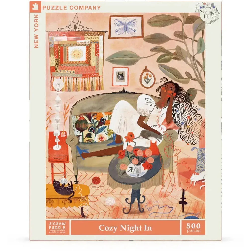 Cozy Night In 500 Piece Jigsaw Puzzle NYPC (ONLINE ORDER ONLY)