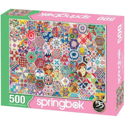 Crazy Quilts 500 Piece Jigsaw Puzzle Springbok (ONLINE ORDER ONLY)