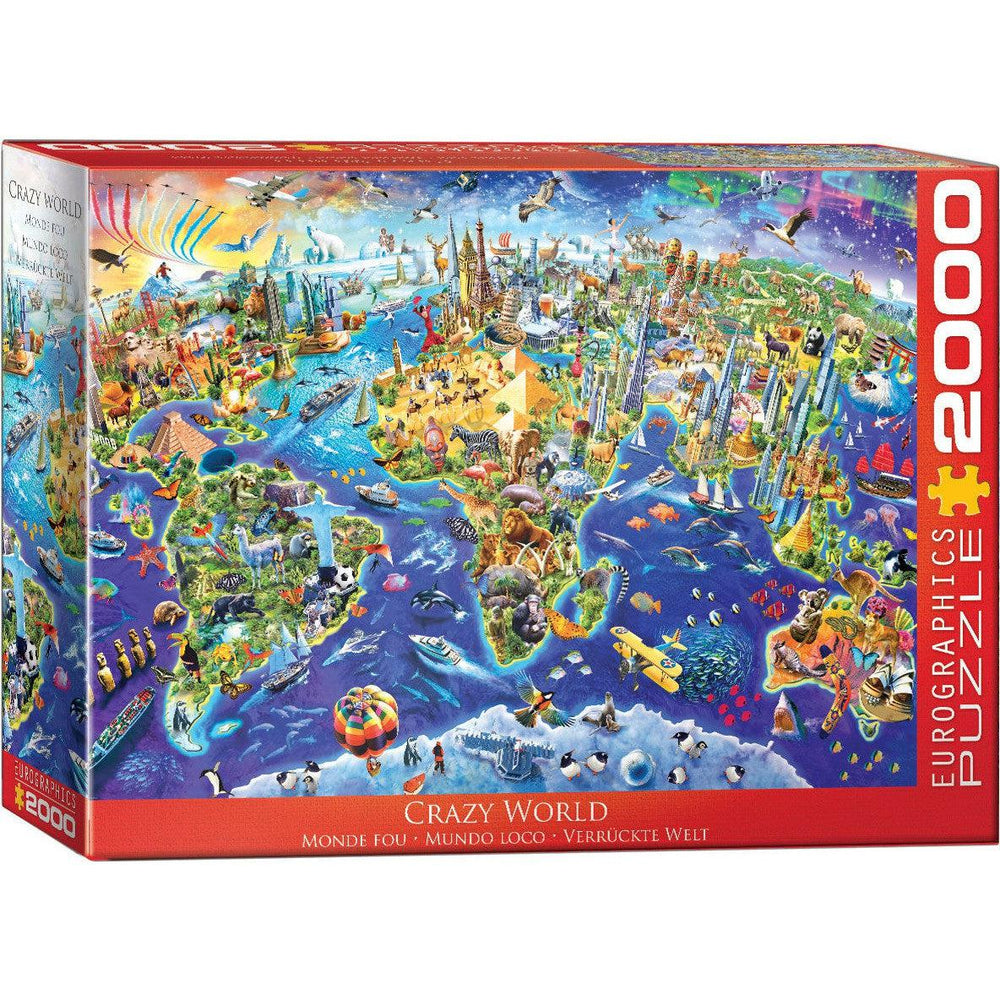 Crazy World 2000 Piece Jigsaw Puzzle Eurographics (ONLINE ORDER ONLY)
