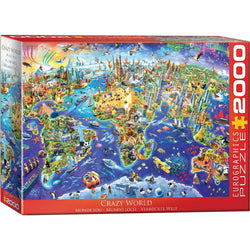 Crazy World 2000 Piece Jigsaw Puzzle Eurographics (ONLINE ORDER ONLY)