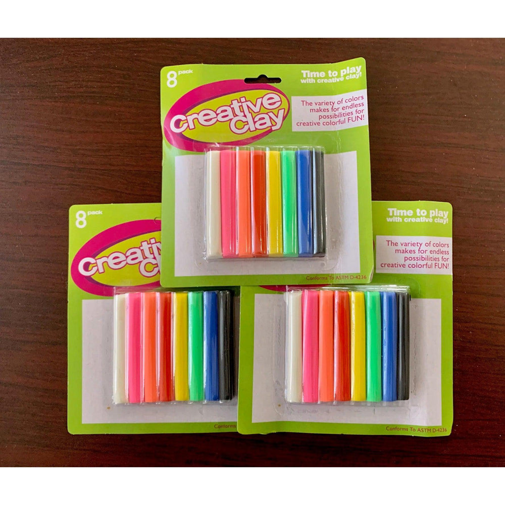 Creative Modeling Clay (3 Packs of 8 Colors) (ONLINE ORDER ONLY)