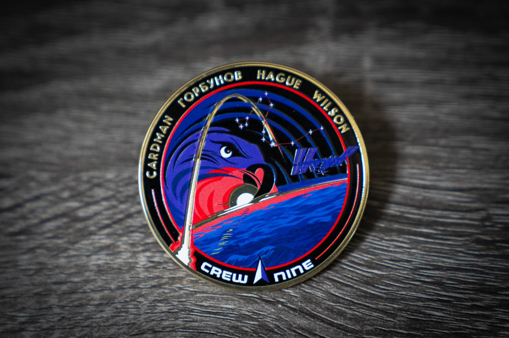 NASA Crew-9 USCV-9 Mission Patch Hard Enamel Pin (ONLINE ORDER ONLY)