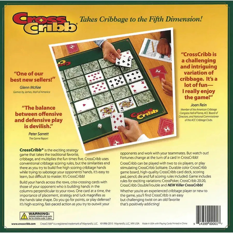 Cross Cribb - Strategy Cribbage Variation Card Game - Outset (ONLINE ORDER ONLY)