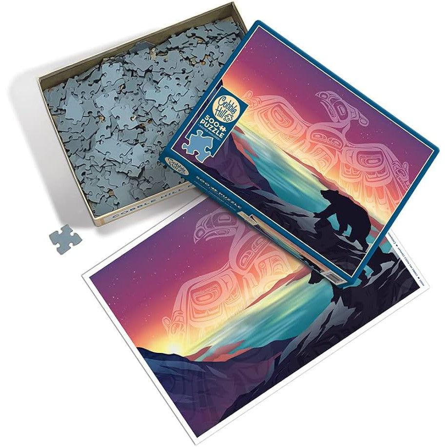 Crossings: Thunderbird and Bear 500 Piece Jigsaw Puzzle Cobble Hill (ONLINE ORDER ONLY)