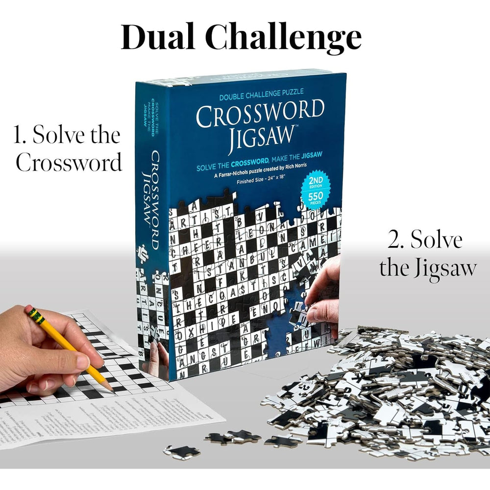 Crossword v2 550 Piece Jigsaw Puzzle Babalu (ONLINE ORDER ONLY)