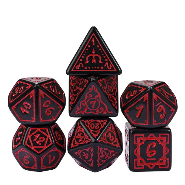 Cryptic Knots: Dried Blood RPG Dice Set (ONLINE ORDER ONLY)