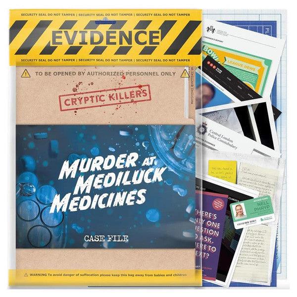 Cryptic Killers: Murder at MediLuck Medicines (ONLINE ORDER ONLY)