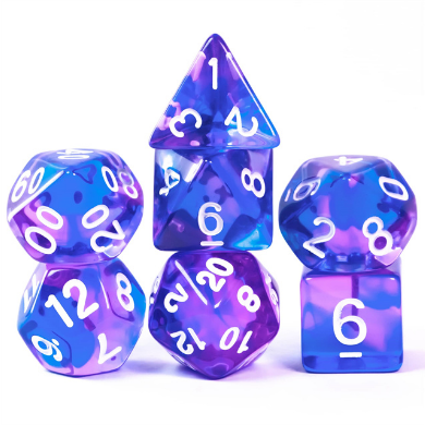 Crystal Dream RPG Dice Set (ONLINE ORDER ONLY)