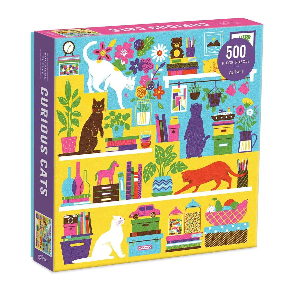 Curious Cats 500 Piece Jigsaw Puzzle Galison (ONLINE ORDER ONLY)